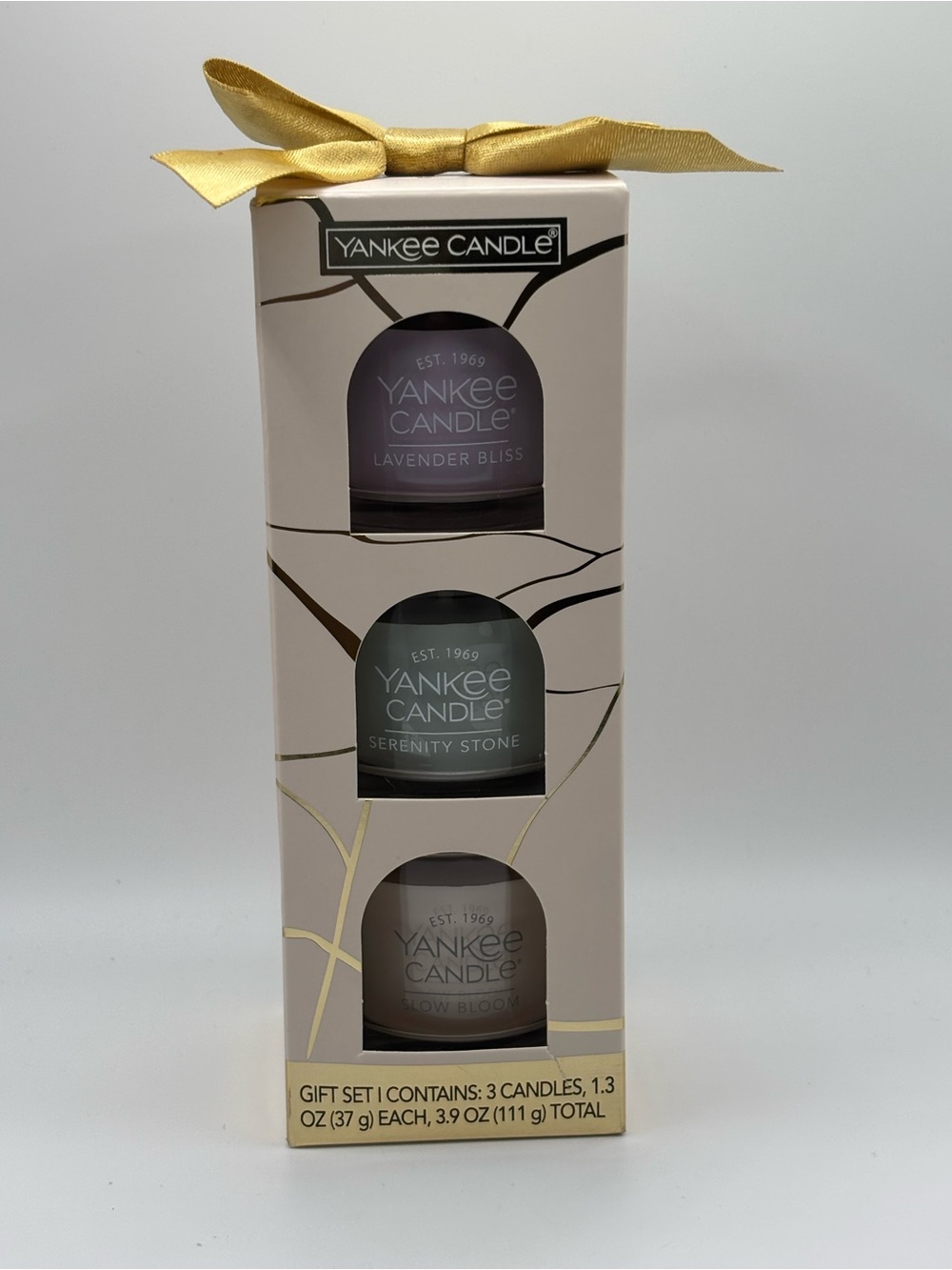 Yankee Candle 3 Piece Mini Candle Gift Set Lavender Bliss New - Picture 3 of 7